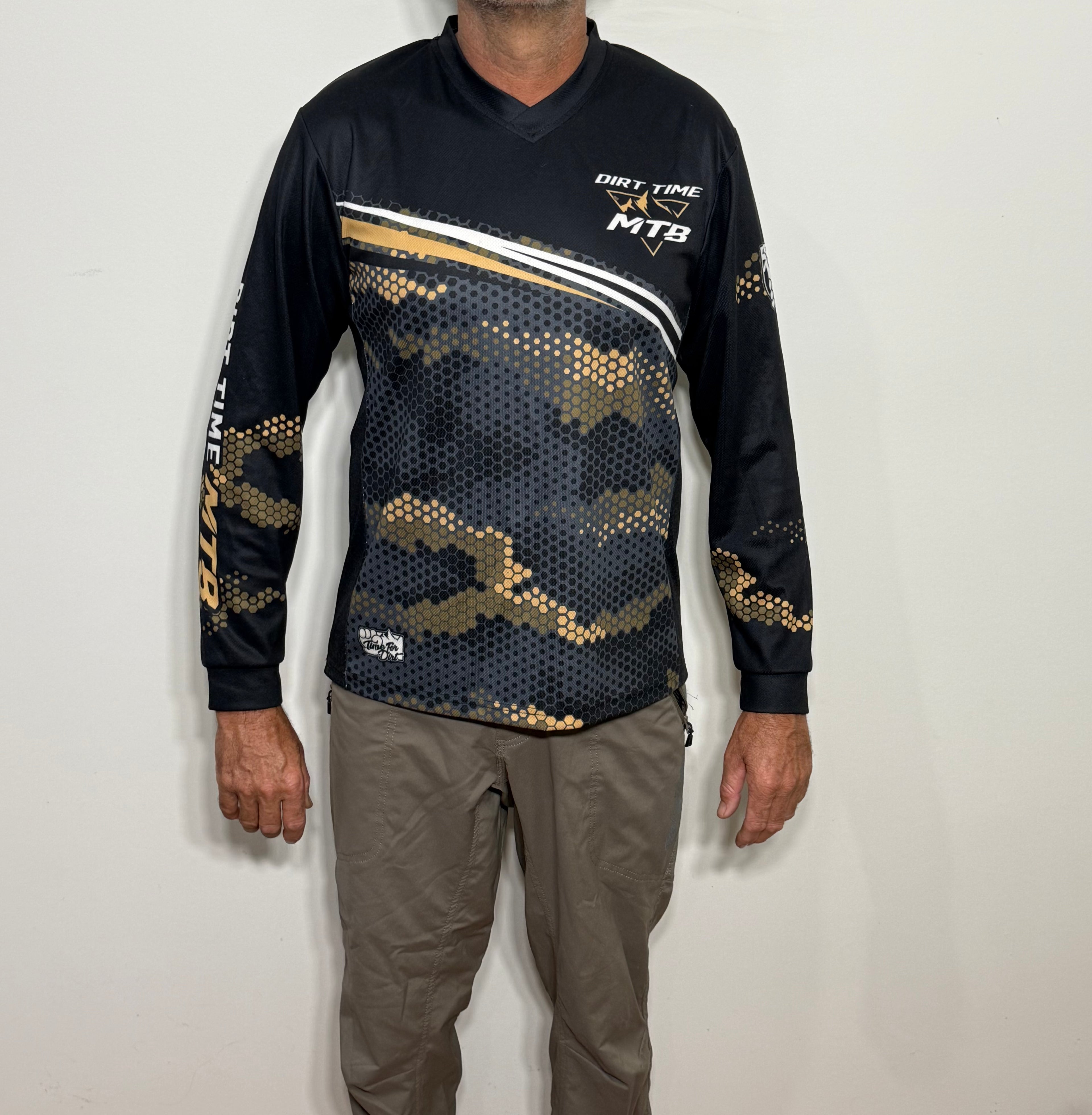 DIRT TIME MTB long sleeve riding jersey