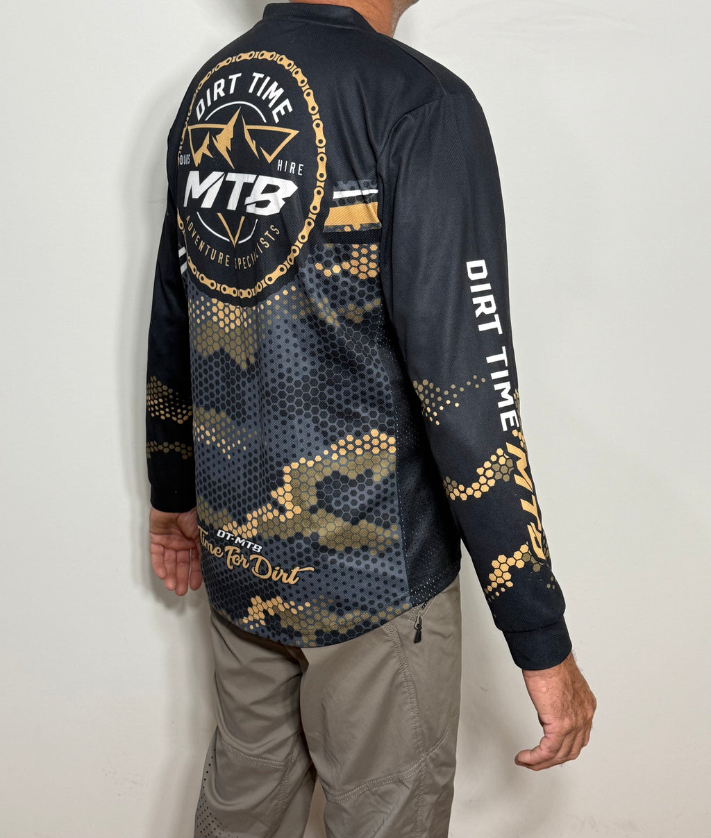 DIRT TIME MTB long sleeve riding jersey